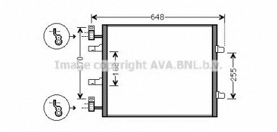 AVA QUALITY COOLING rta5459 -  Конденсатор, кондиционер